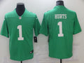 Men's Philadelphia Eagles Jalen Hurts #1 Green Game Jersey1