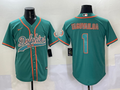 Men's Miami Dolphins Tua Tagovailoa #1 Aqua Game Jersey