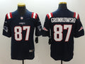Men's New England Patriots Rob Gronkowski #87 Navy Game Player Jersey1