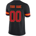 Custom KC.Chiefs Black Stitched Player Game Football Jerseys
