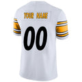 Custom P.Steelers White Game Football Jersey -Stitched American Jerseys