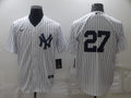 Men's New York Yankees Giancarlo Stanton #27 White Replica Player Name Jersey1