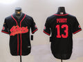 Men's San Francisco 49ers Brock Purdy #13 Black Replica Player Jersey1