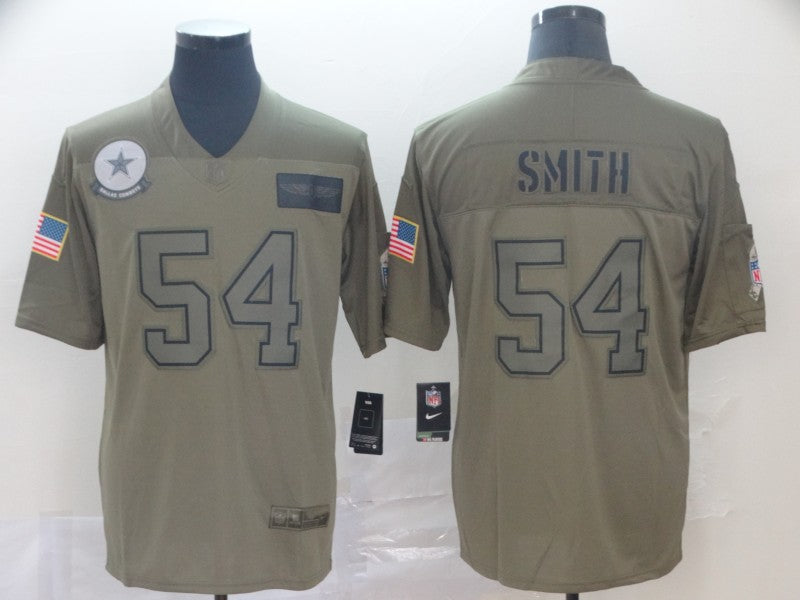 Men's Dallas Cowboys Jaylon Smith #54 Brown Game Jersey1