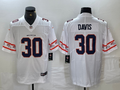 Men's Denver Broncos Terrell Davis #30 White Game Player Jersey1