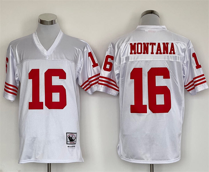 Men's San Francisco 49ers Joe Montana  White Legacy Replica Player Jersey1