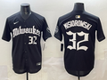 Men's Milwaukee Brewers Jacob Misiorowski #32 Black Replica Player Jersey