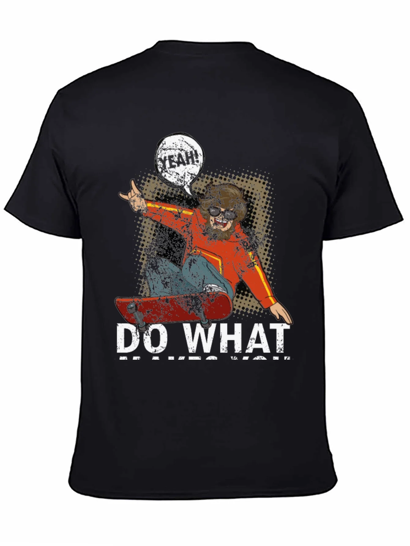 Skateboarding Graphic Tee - Do What Makes You Happy