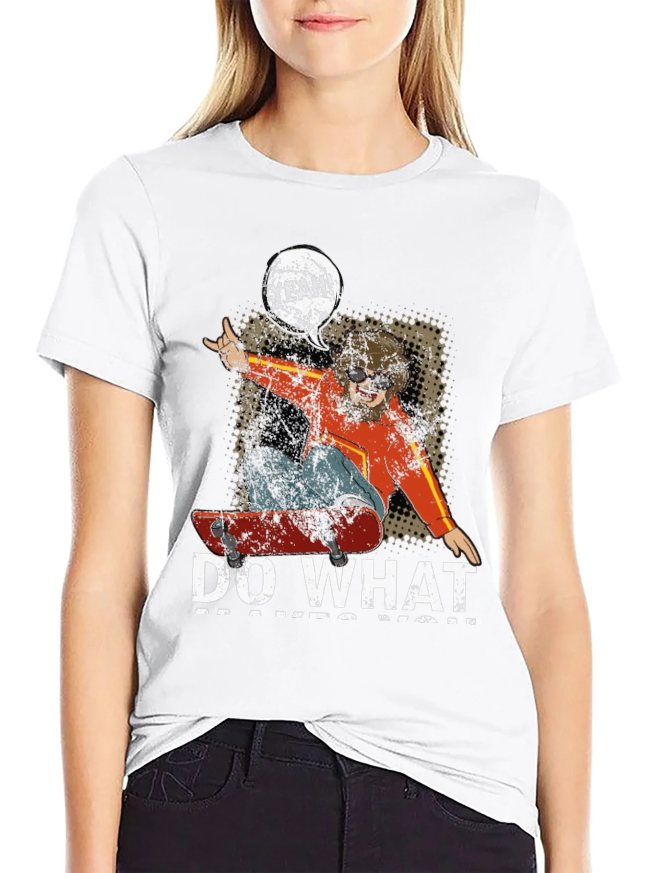Skateboarding Graphic Tee - Do What Makes You Happy