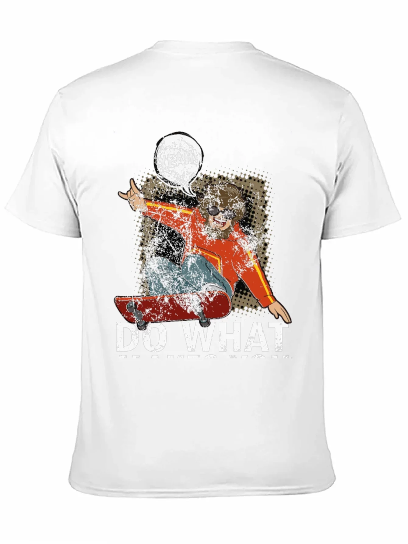 Skateboarding Graphic Tee - Do What Makes You Happy