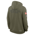 Men's Chicago Bears Nike Olive 2025 Salute to Service Sideline Standard Issue Dri-FIT Hoodie