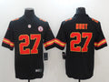 Men's Kansas City Chiefs Karim Hunt #27 Black Player Game Jersey1