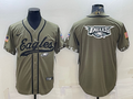 Men's Philadelphia Eagles Olive 2022 Salute To Service Limited Jersey1