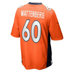 Luke Wattenberg Denver Broncos Nike Game   Jersey - Orange
