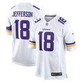 Justin Jefferson Minnesota Vikings Nike Game   Jersey - WhiteYOUTH