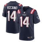 Tristan Vizcaino New England Patriots Nike Home Game   Jersey - Navy