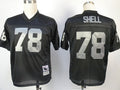 Men's Oakland Raiders Art Shell  Black Legacy Replica Jersey1