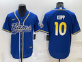 Men's Los Angeles Rams Cooper Kupp #10 Blue Game Jersey1 Joint Edition