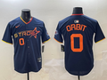 Men's Houston Astros Orbit #0 Navy 2025 City Connect Limited Player Jersey1