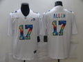 Men's Buffalo Bills Josh Allen #17 White Player Game Jersey1