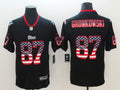 Men's New England Patriots Rob Gronkowski #87 Black Player Game Jersey1