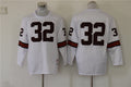 Men's Cleveland Browns Jim Brown  White Legacy Replica Player Jersey1