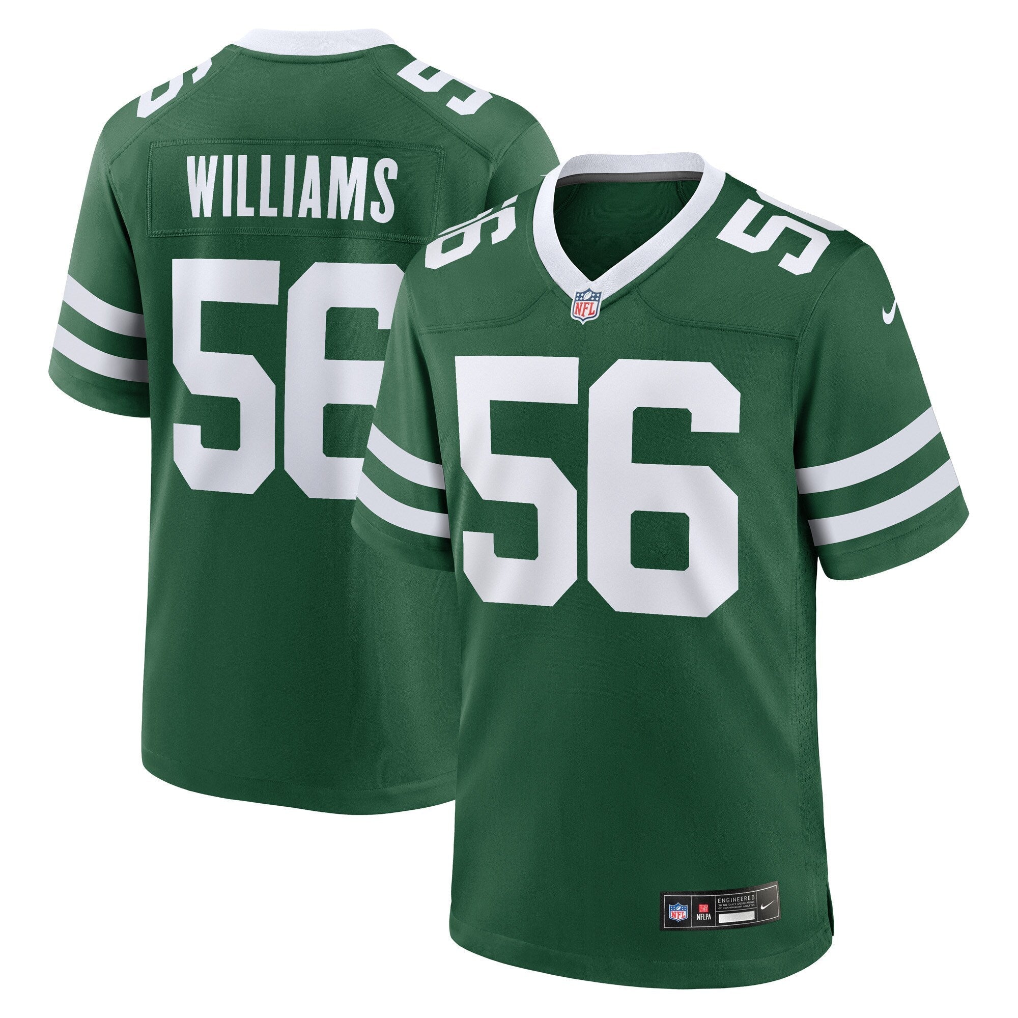 Quincy Williams New York Jets Nike  Game   Jersey  Legacy Green