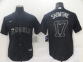 Men's Los Angeles Angels Shohei Ohtani #17 Black Game Player Jersey1