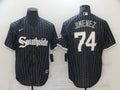 Men's Chicago White Sox Eloy Jimenez #74 Black Replica Player Jersey