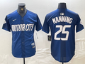 Men's Detroit Tigers Matt Manning #25 Navy 2024 City Connect Limited Player Jersey1