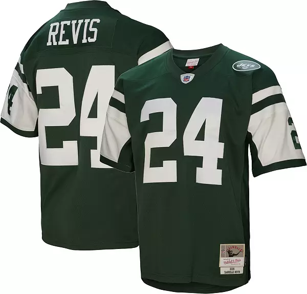 Men's New York Jets Darrelle Revis #24 2009 Green Throwback Jersey