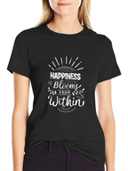 Happiness Blooms Within Graphic Tee