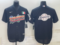 Men's Los Angeles Dodgers Black Replica Player Jersey1