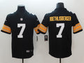 Men's Pittsburgh Steelers #7 Ben Roethlisberger Black Player Game Jersey1