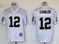 Men's Oakland Raiders Ken Stabler  White Legacy Replica Jersey1
