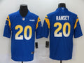 Men's Los Angeles Rams Jalen Ramsey #20 Blue Game Player Jersey1