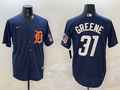 Men's Detroit Tigers Riley Greene #31 Navy Limited Player Jersey