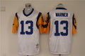 Men's San Louis Rams Kurt Warner  White Legacy Replica Jersey1
