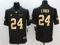 Men's Las Vegas Raiders Marshawn Lynch #24 Black Player Jersey1