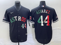 Men's Houston Astros Yordan Alvarez #44 Black Alternate Replica Player Jersey1