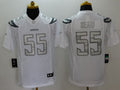 Men's Los Angeles Chargers Junior Seau #55 White Game Jersey1