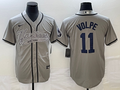 Men's New York Yankees Anthony Volpe #11 Gray Player Jersey1 Joint Edition
