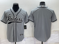 Men's Las Vegas Raiders Gray Blank Jersey1