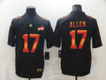 Men's Buffalo Bills #17 Josh Allen Black Alternate Game Jersey1