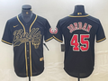 Men's Chicago Bulls Michael Jordan #45 Black Alternate Player Jersey