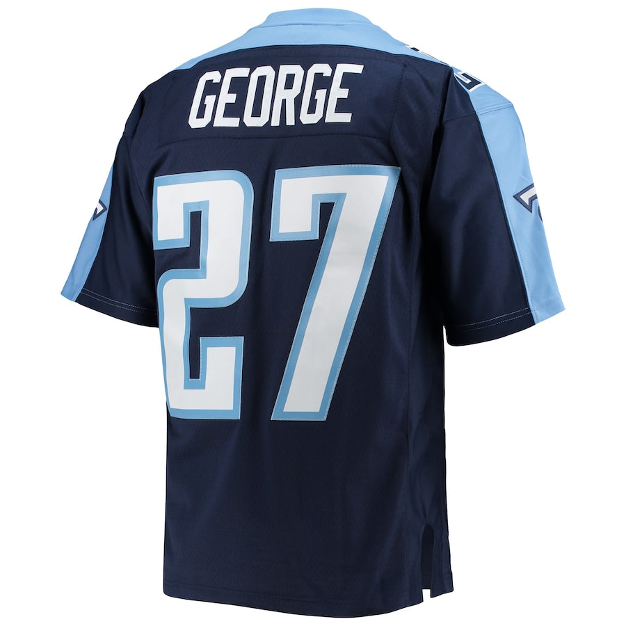 Men's Tennessee Titans Eddie George  Navy Legacy Replica Jersey