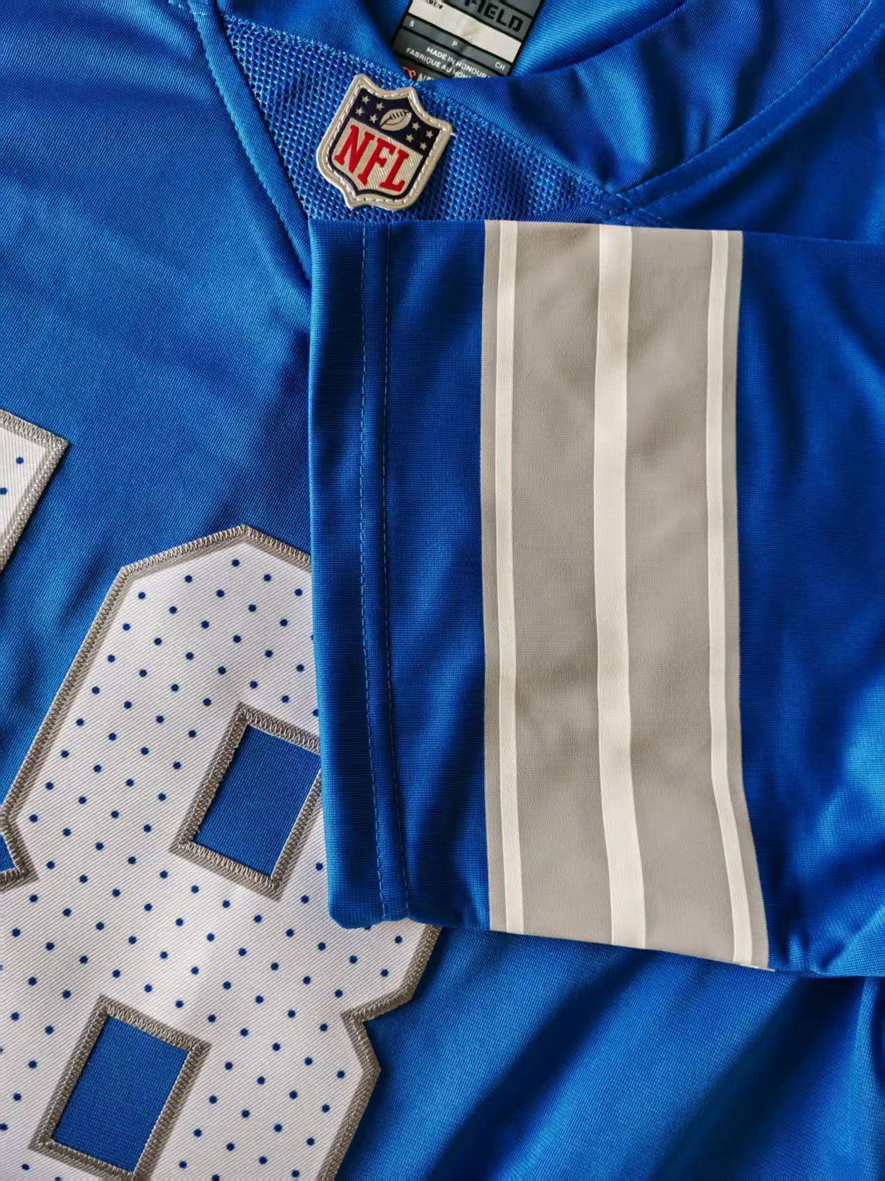 Men's Detroit Alex Jahmyr Gibbs Jersey -  Blue#0