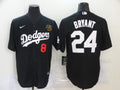 Men's Los Angeles Dodgers Kobe Bryant #8-24 Black Replica Baseball Jersey1