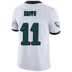 P.Eagles #11 A.J. Brown White Stitched Player Vapor F.U.S.E. Limited Jersey