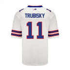 B.Bills #11 Mitchell Trubisky White Player Game Jersey -American Stitched Football Jerseys